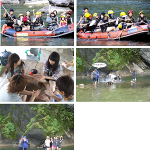 2010년8월5일 동강 래프팅 가족여행 이미지